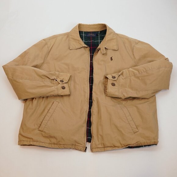 Polo Ralph Lauren Harrington Bi-Swing Jacket Vintage Khaki - Size XXL - Picture 4 of 7